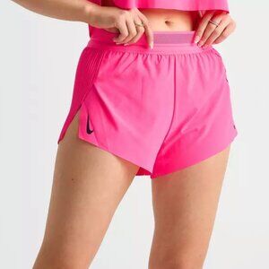 Nike Running AeroSwift 3 inch pleated shorts in Pink Size XS